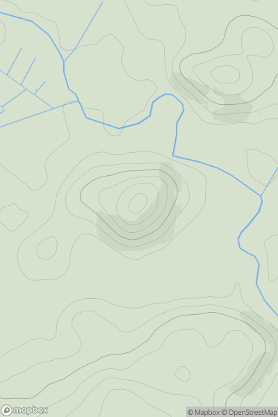 Thumbnail image for Doon Hill [Loch Lomond to Strathyre] showing contour plot for surrounding peak